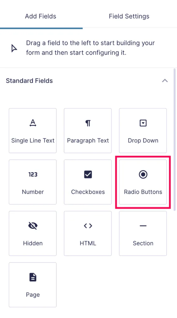 Add-radio-buttons