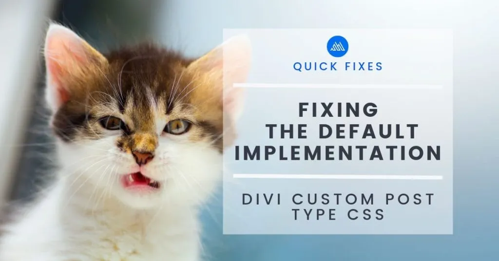 Divi Custom Post Types Default CSS