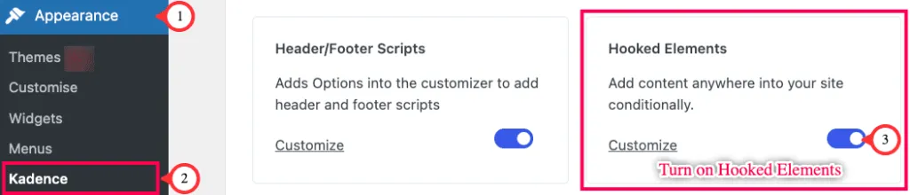 How to activate the Kadence Elements Pro-addon