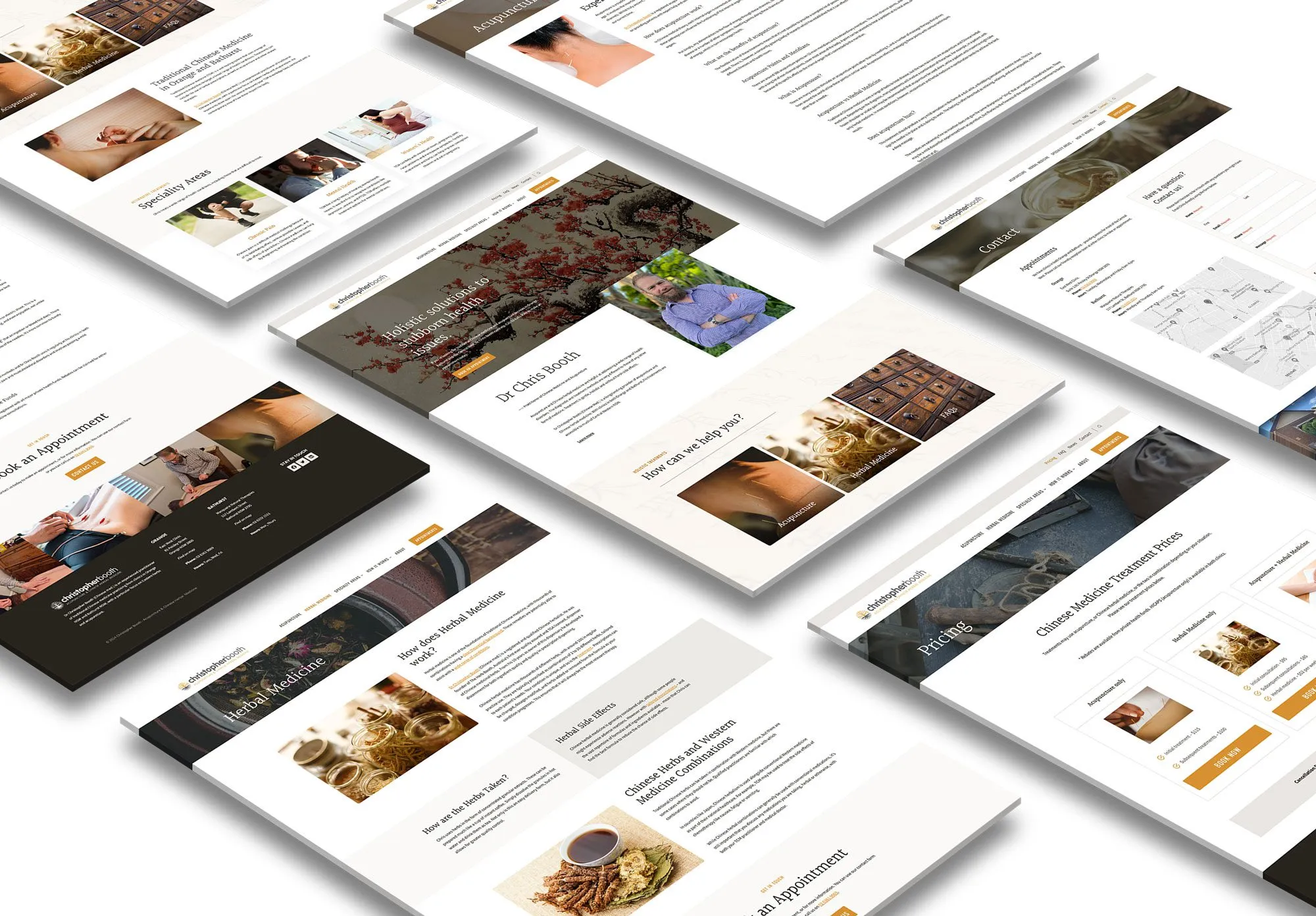 Christopher Booth New Website Perspective Mockup - White