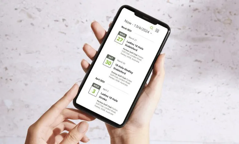 Mobile view of the Events calendar custom date styles