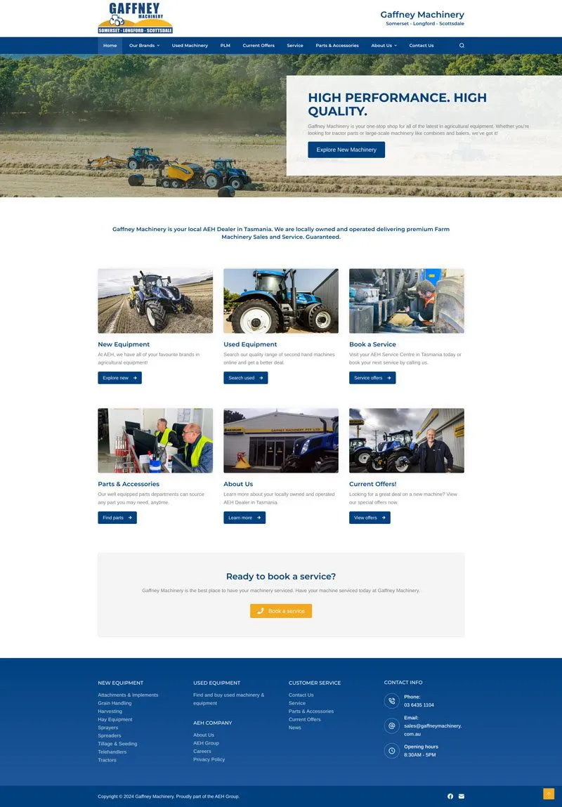 Gaffney Machinery Home Page