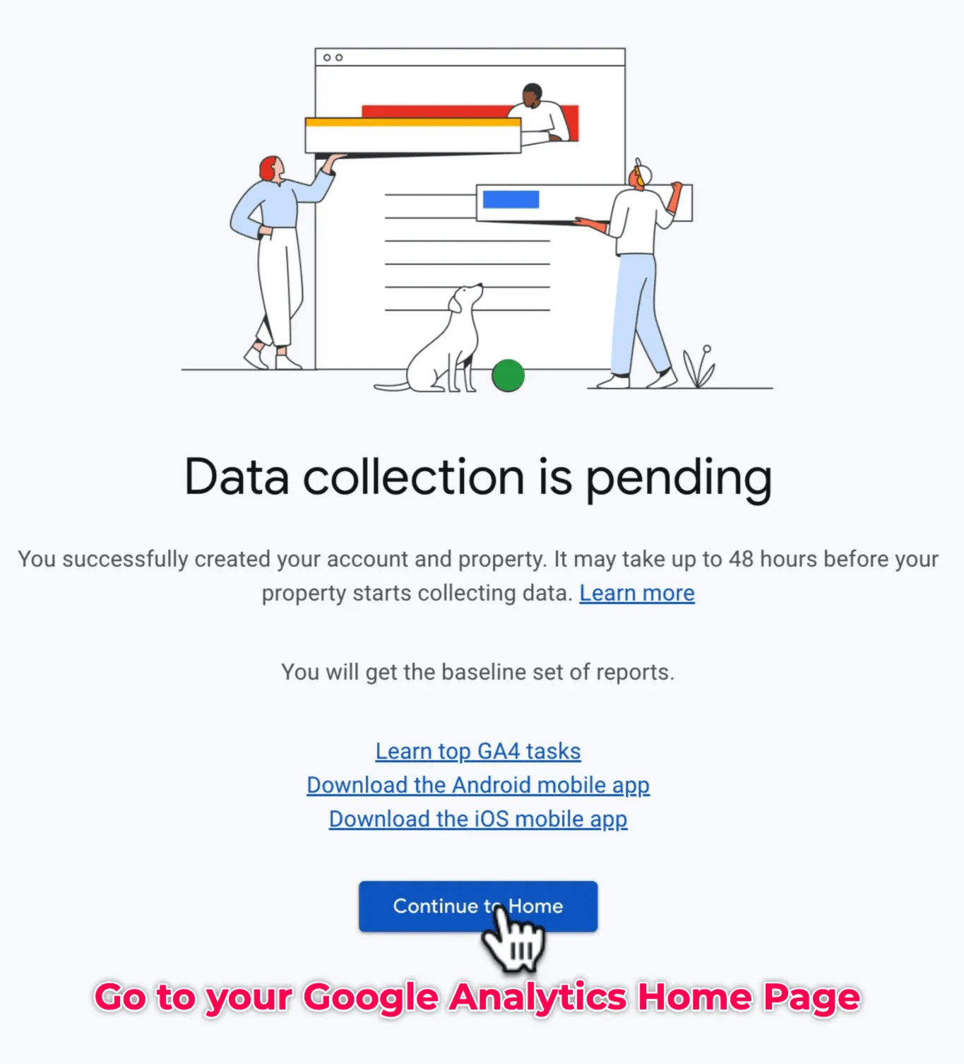 Go to Analytics Home page.