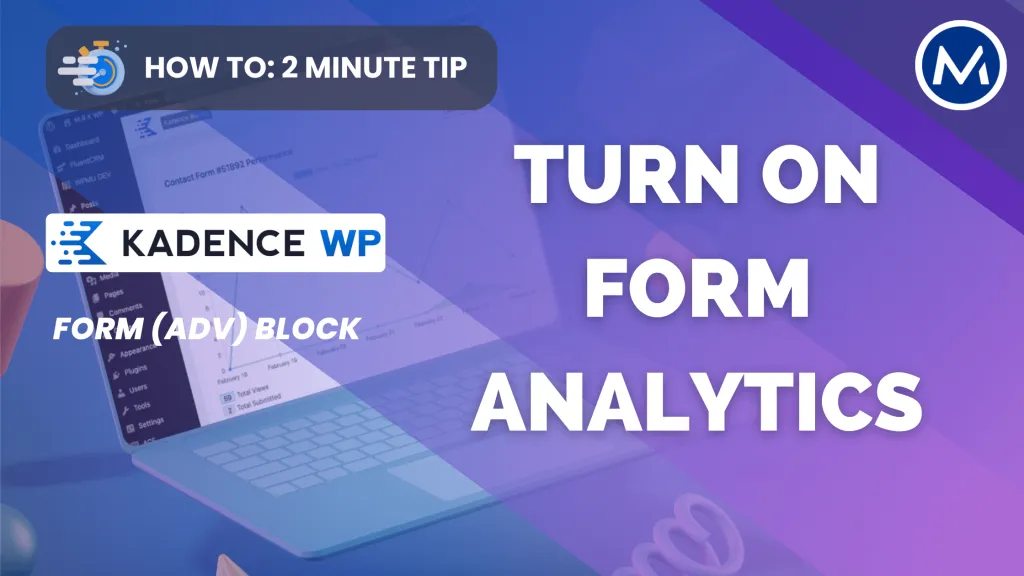 How to Enable Analytics in Kadence Forms