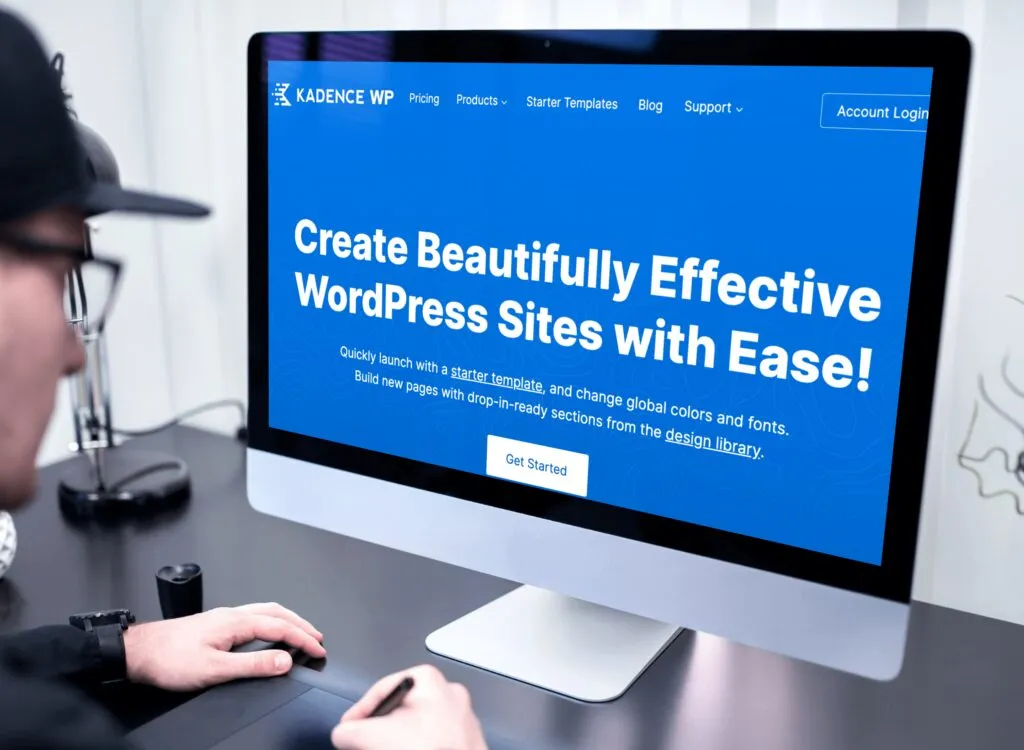 Kadence theme and plugins homepage.