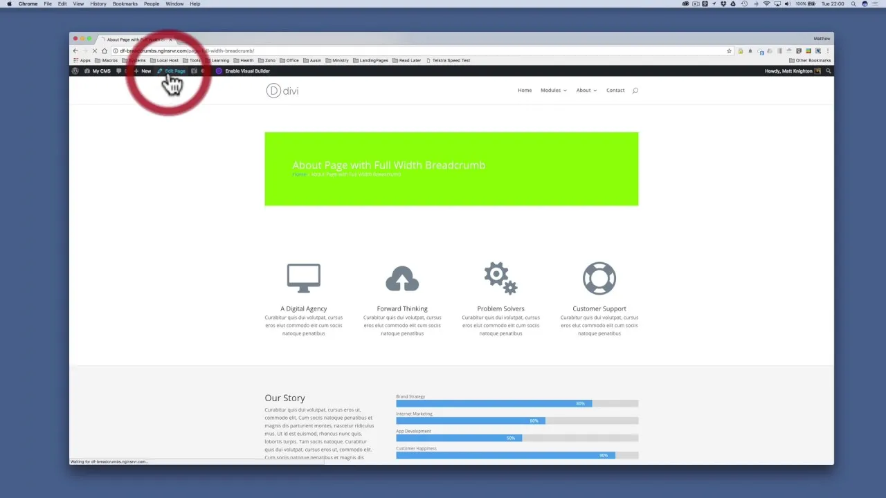 Understanding the padding options for the Divi Breadcrumb Module