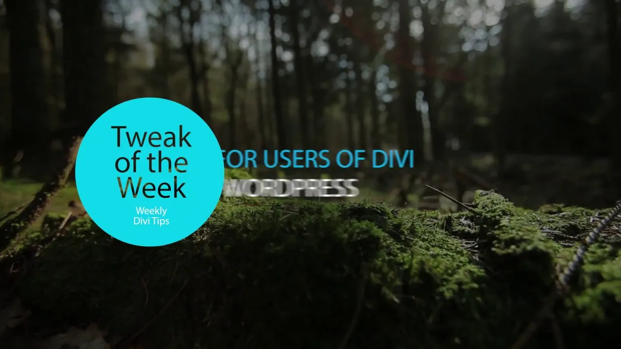 Tweak of the Week – Mobile Menu Tweak
