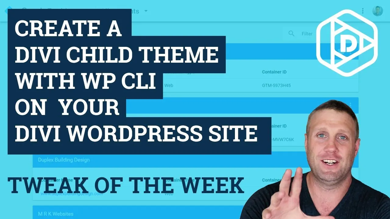Create a child theme in seconds – Tweak of the Week