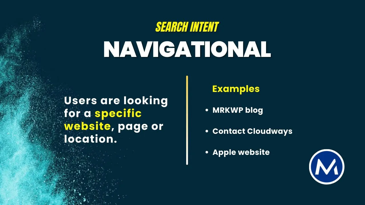 Navigational search intent and its examples