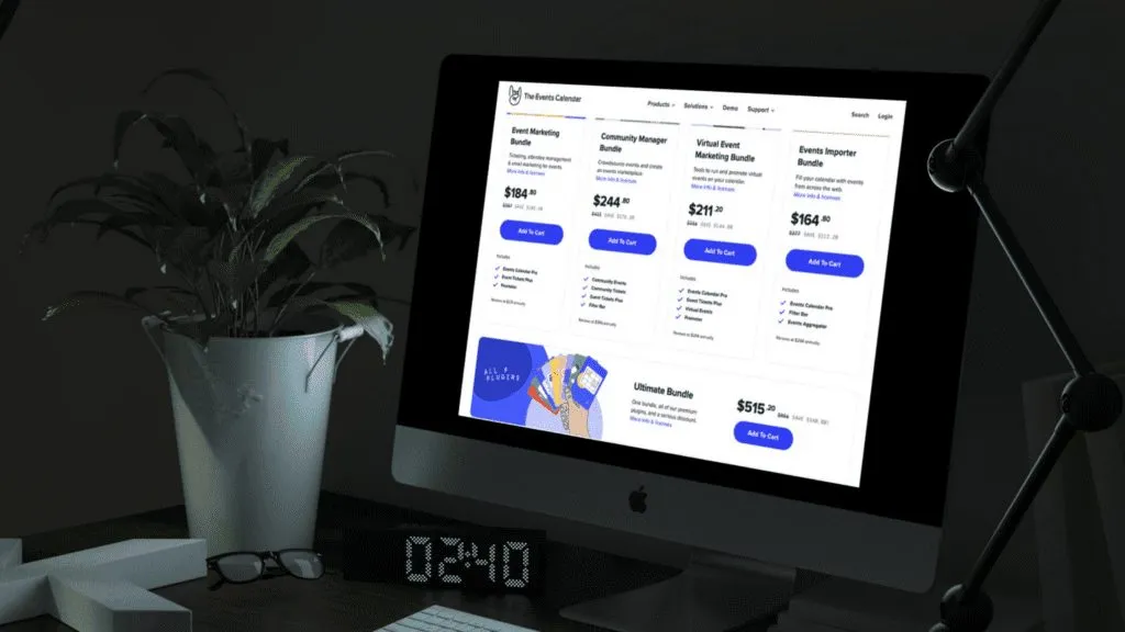 The Events Calendar Black Friday Offer Page