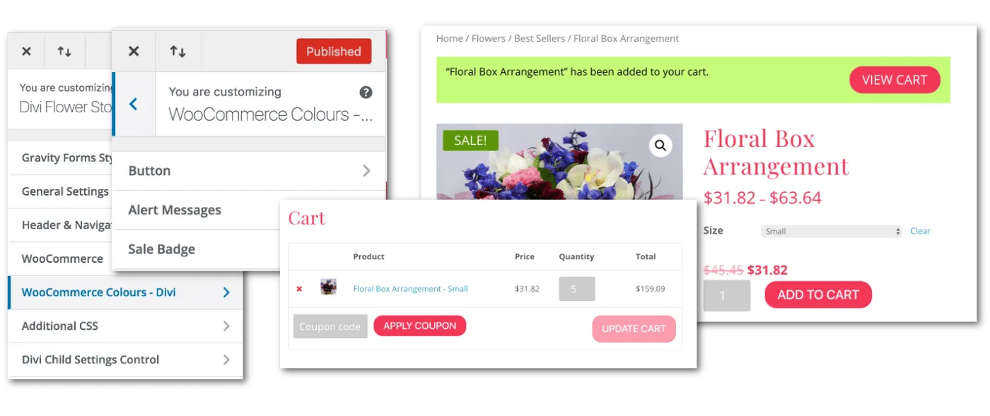WooCommerce Colours For Divi Plugin Image Overview
