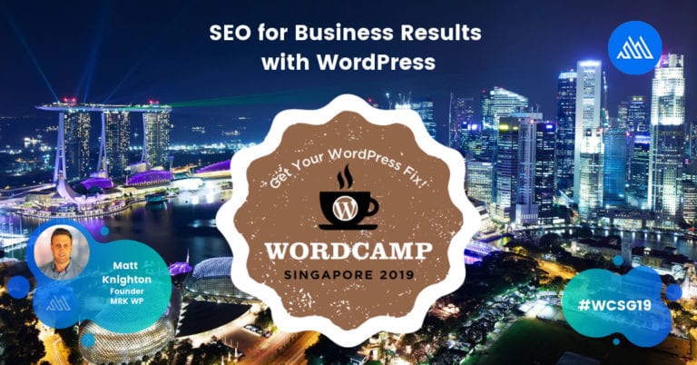 I’ll be presenting at WordCamp Singapore