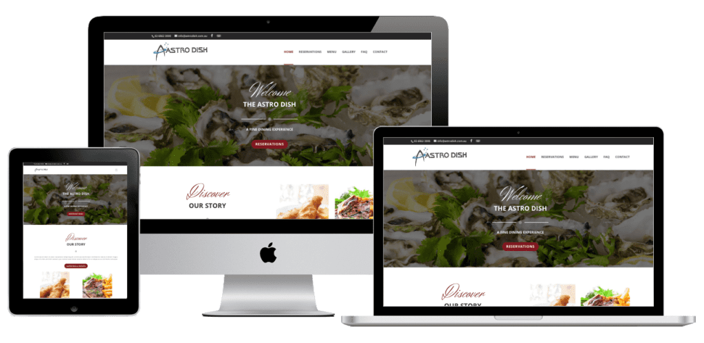 Astrodish Restaurant Website