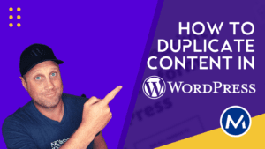 Duplicating content in WordPress