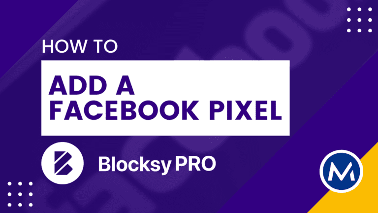 How to add a Facebook Pixel with Blocksy Pro