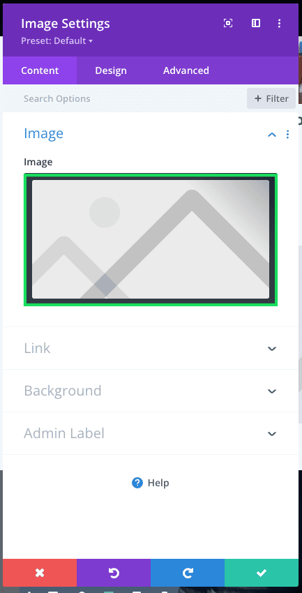 How to upload an image in Divi