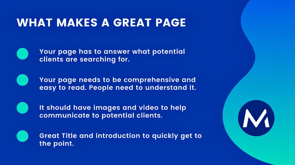 What makes Good Page Content