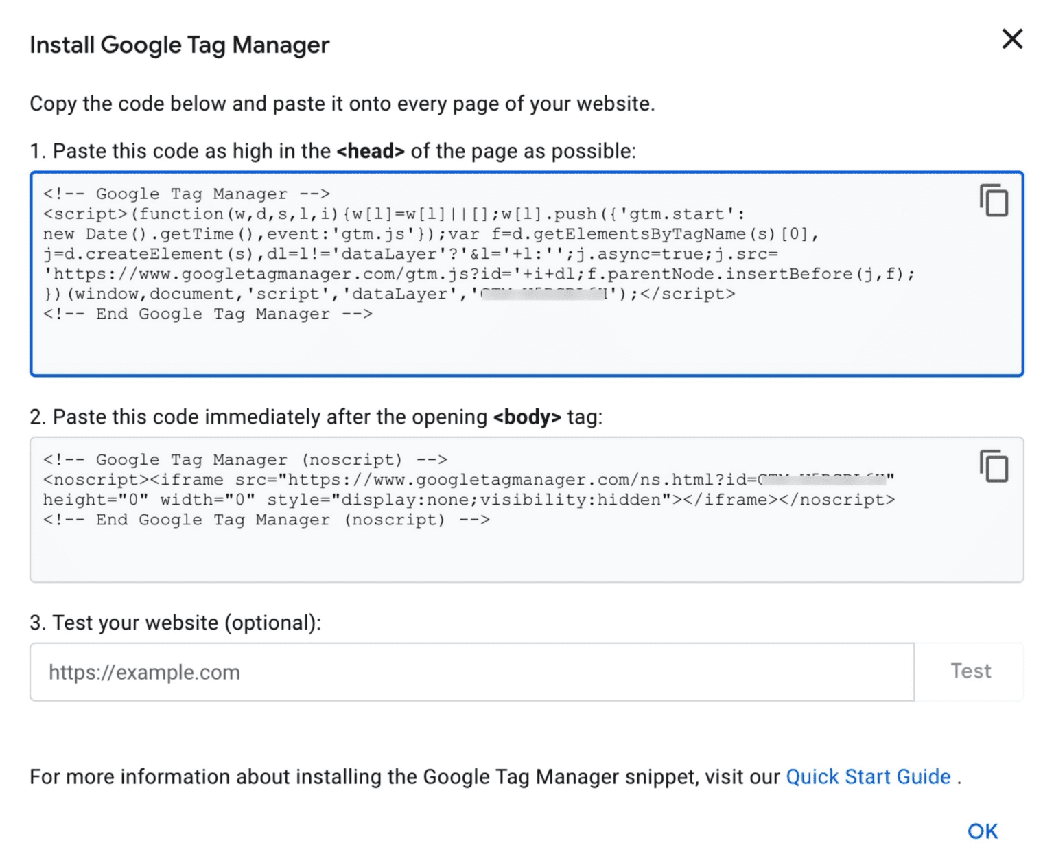 Add Google Tag Manager to Kadence