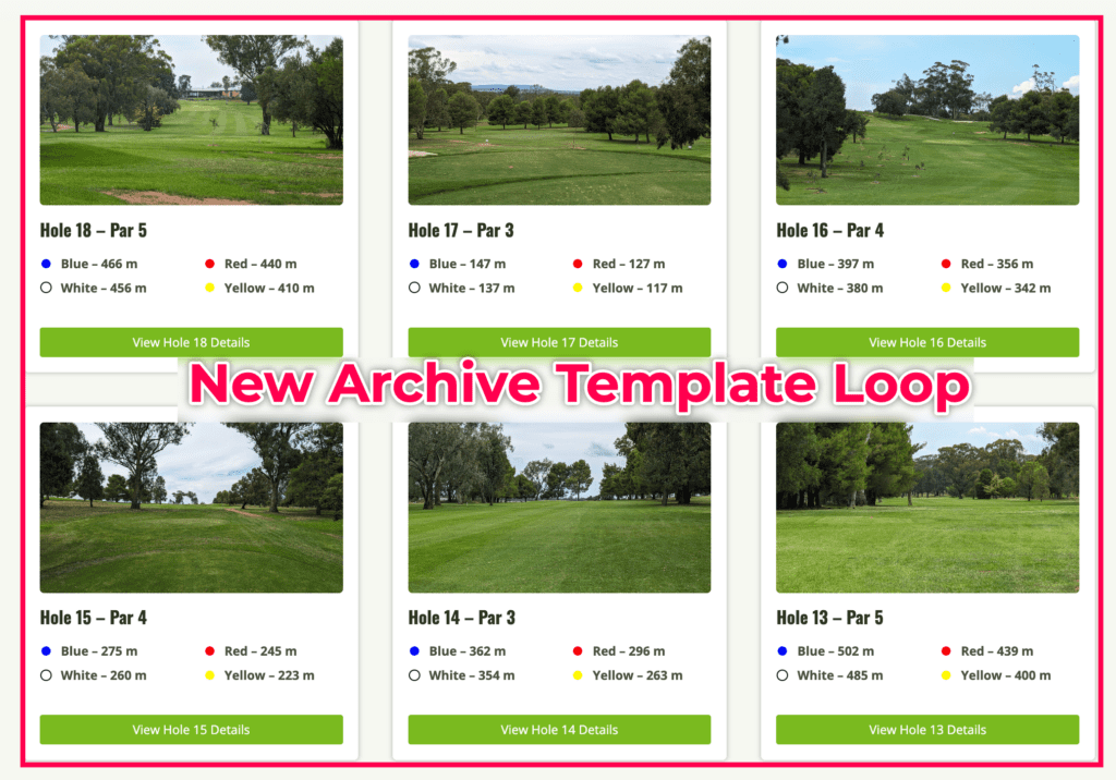 New design for archive loop template at the frontend