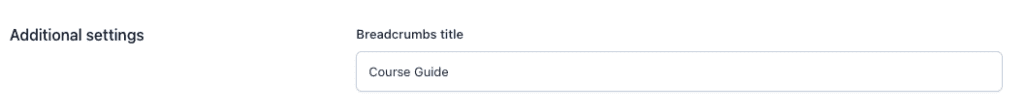 Yoast SEO Breadcrumb title