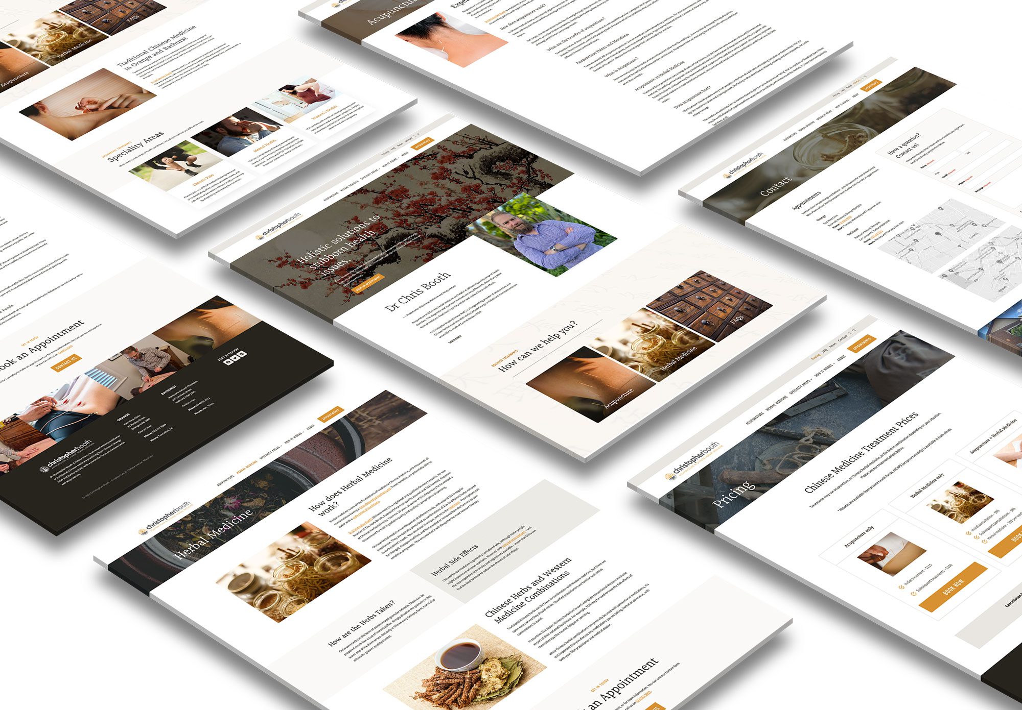 Christopher Booth New Website Perspective Mockup - White