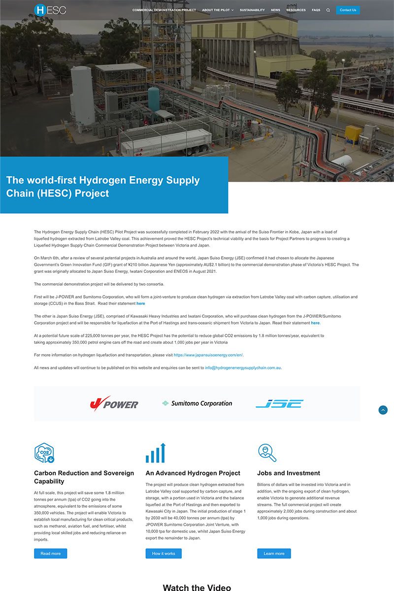 Hydrogen Energy Supply Chain
