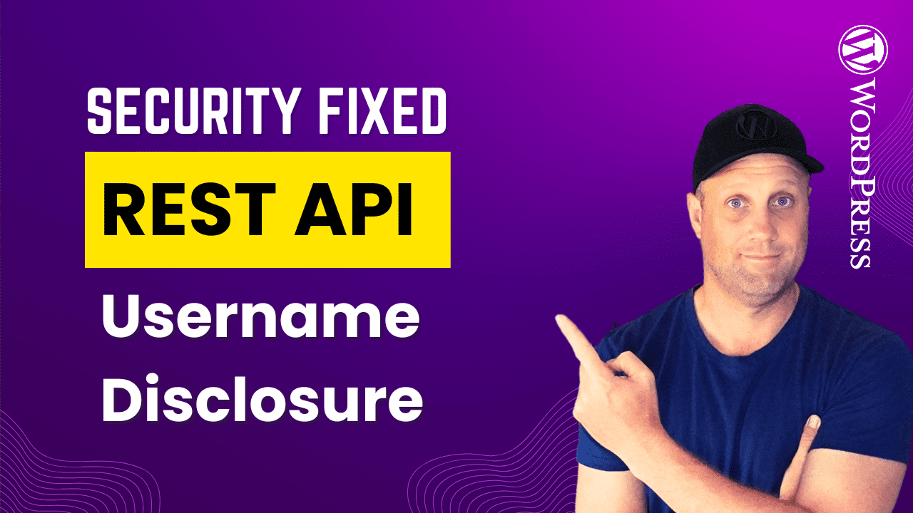 How I fixed the REST API username disclosure issue.
