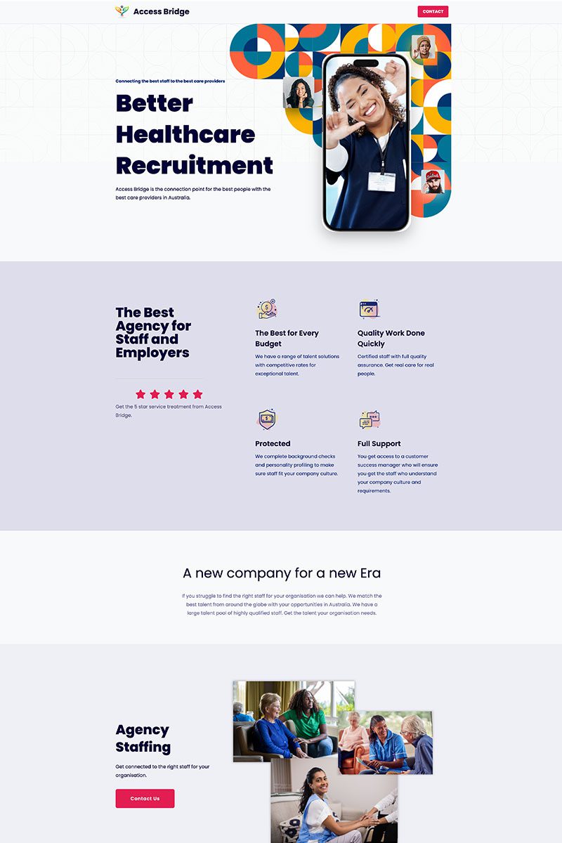 Access Bridge website portfolio image